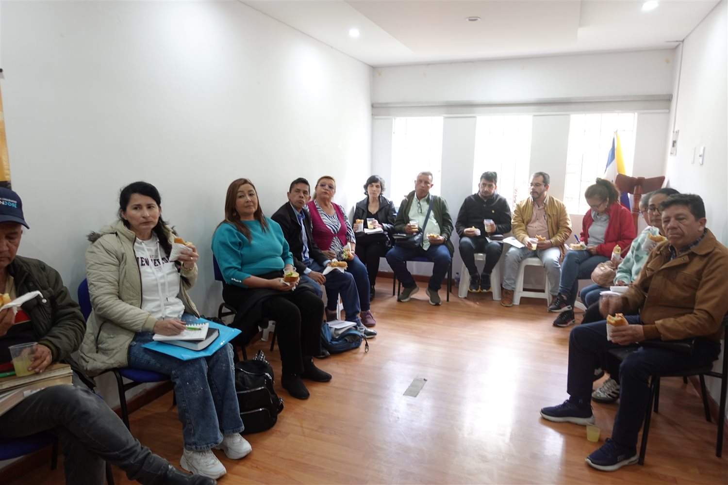 Sesión de formación con voluntarios nuevos